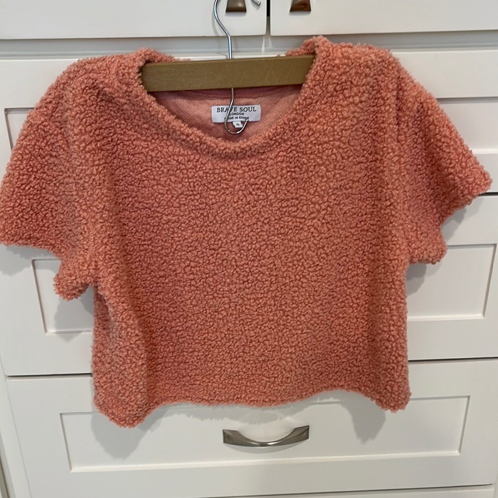 Brave Soul Fuzzy Pink Pajamas Set